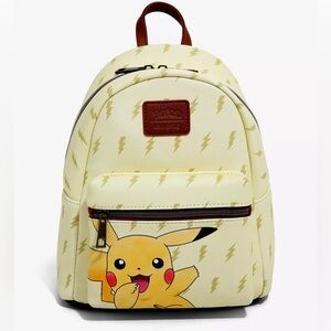 Loungefly Pokemon Pikachu Lightning Bolts Mini Backpack